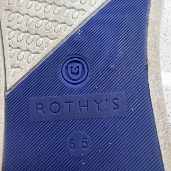Rothy’s Slip On Sneaker, Size 6.5, Navy blue maritime gradient color. - Picture 4 of 5